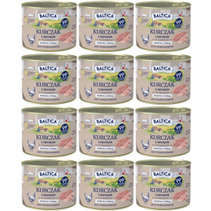 BALTICA Chuť regionů Kuře s krůtou - mokré krmivo pro kočku - 12x185g