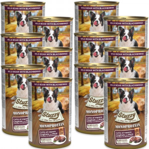 STUZZY Monoprotein Prase divoké – mokré krmivo pro psy – 12x400g