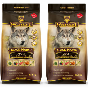 WOLFSBLUT Black Marsh Water buffalo - suché krmivo pro psy - 2x12,5kg