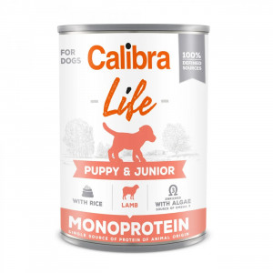 CALIBRA Dog Life Puppy&Junior Lamb & rice - vlhké krmivo pro psy - 400g