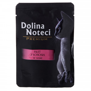  Dolina Noteci Premium filet z lososa s omáčkou - mokré krmivo pro kočky - 85 g 