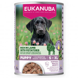 EUKANUBA Life Care Puppy Rich in lamb and potatoes - vlhké krmivo pro psy - 400g