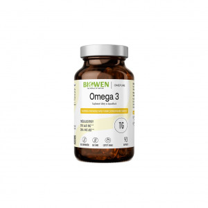 BIOWEN Omega 3 Forte 660 mg EPA, 440 mg DHA – doplněk stravy pro lidi – 90 kapslí