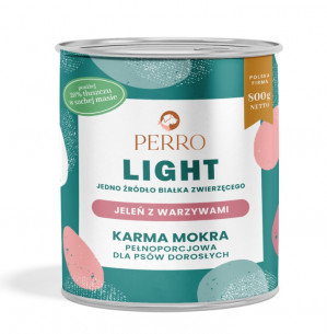 PERRO Light Deer with vegetables Mono - vlhké krmivo pro psy - 800g