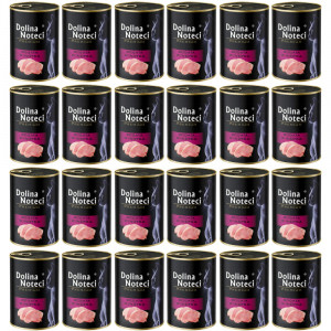 DOLINA NOTECI Premium Bohatá na krůtu – mokré krmivo pro kočky – 24×400 g