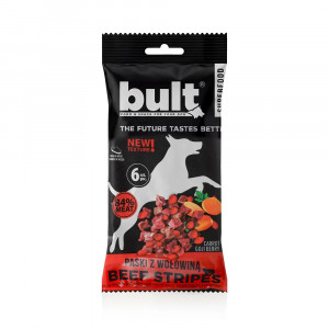 BULT Tasty Strips Superfoods beef mono - pamlsek pro psy - 6ks