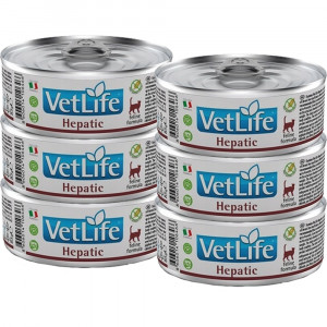 FARMINA Vet Life Natural Diet Cat Hepatic - mokré krmivo pro kočky - 6x70 g