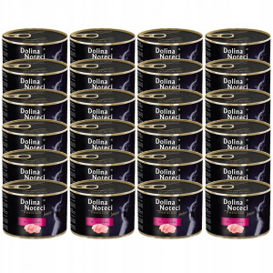 DOLINA NOTECI Premium Junior Rich in Turkey - vlhké krmivo pro kočky - 24x185g