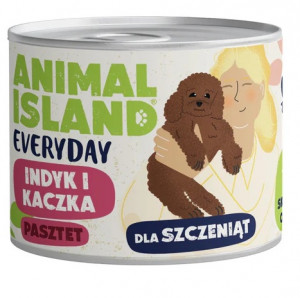 ANIMAL ISLAND Everyday Puppy Turkey and duck - vlhké krmivo pro psy - 185g