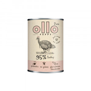 OLLO Puppy Pure Turkey - vlhké krmivo pro psy - 850g