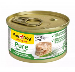 GIMDOG Little Darling Pure Delight Chicken with lamb - vlhké krmivo pro psy - 85g