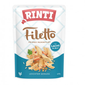 RINTI Filetto Chicken fillet with salmon - vlhké krmivo pro psy - 100g