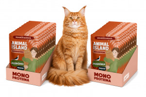 ANIMAL ISLAND Mono Křepelka - mokré krmivo pro kočky - 20x100g