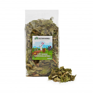 FACTORYHERBS Broadleaf plantain leaf - lahůdka pro hlodavce a králíky - 100g