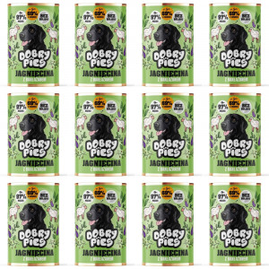 DOBRY PIES Lamb with eggplant - vlhké krmivo pro psy - 12x400g