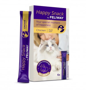 CEVA Feliway Happy snack Chicken - pamlsek pro kočky - 6x15g