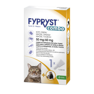 FYPRYST Combo 50/60mg - kapky proti blechám a klíšťatům pro kočky – 1x0.5ml
