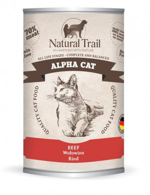 NATURAL TRAIL Alpha Cat Beef - mokré krmivo pro kočky - 400g
