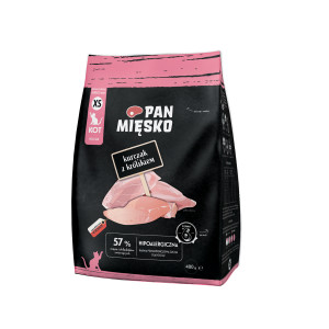 PAN MIĘSKO Chicken with rabbit XS - suché krmivo pro kočky - 400g