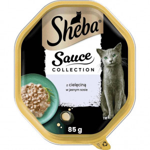 SHEBA Sauce collection Veal in light sauce - mokré krmivo pro kočky – 85 g