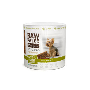 VETEXPERT Raw Paleo Vital Pro Digestion Rabbit Mini Mono - pamlsek pro psa - 100g