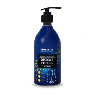 HOLISTA Omega 3 fish oil - doplňky stravy pro psy a kočky - 500ml