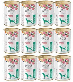 4VETS Natural Hepatic Dog - vlhké krmivo pro psy - 12x400g
