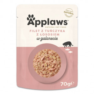 APPLAWS Tuna fillet with salmon in jelly - mokré krmivo pro kočky - 70g