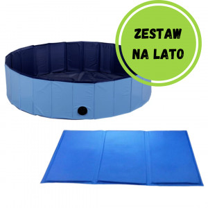 DIAMENTIQ letní sada: bazén 120x30 cm a chladicí podložka 70x110 cm