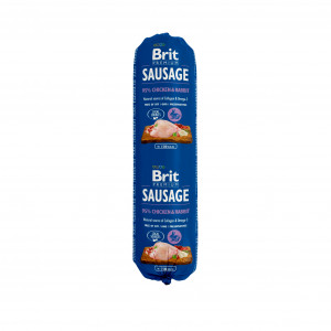 BRIT Premium Sausage Kuře a králík - mokré krmivo pro psa - 800g