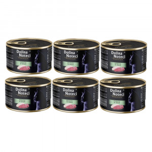 DOLINA NOTECI Premium mokré krmivo pro kočky bohaté na husu - 6x185g