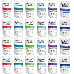 DOLINA NOTECI Premium MIX příchutí bez drůbeže - mokré krmivo pro psy - 24x150 g