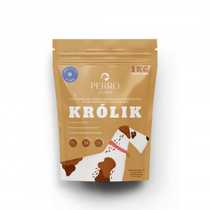 PERRO Gourmet Rabbit Cold-pressed - suché krmivo pro psy - 1kg
