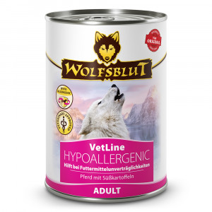 WOLFSBLUT VetLine Hypoallergenic Horse - vlhké krmivo pro psy - 395g