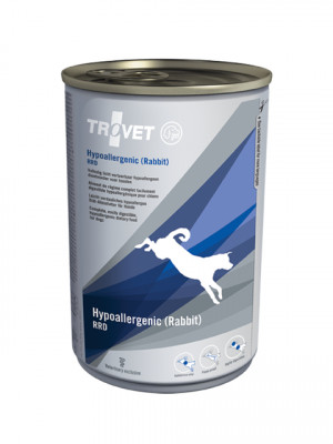 TROVET Hypoalergenní RRD s králíkem - mokré krmivo pro psy - 24x400 g