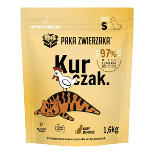 PAKA ZWIERZAKA Chicken S - suché krmivo pro kočky - 1,6kg