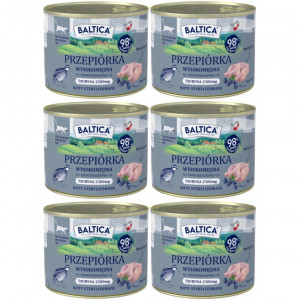 BALTICA Chuť regionů Mono Křepelka - mokré krmivo pro kočku - 6x185g