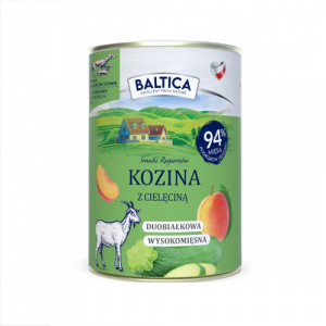 BALTICA Smaki regionów Goat with veal - vlhké krmivo pro psy - 400g