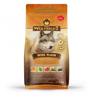 WOLFSBLUT Wide Plain Small breeds Horse with sweet potatoes - suché krmivo pro psy - 2kg