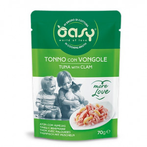 OASY More Love Tuna with clam - mokré krmivo pro kočky - 70g