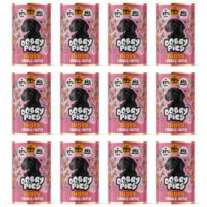 DOBRY PIES Turkey with apricot and basil - vlhké krmivo pro psy - 12x400g