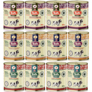 FOLK MIX 3 příchutě – mokré krmivo pro psy – 12x800g