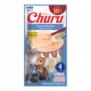 INABA Churu Senior Tuna Recipe - pamlsek pro kočky - 4x14g