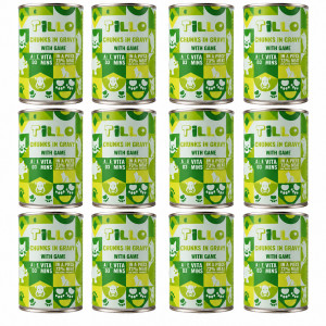 TILLO Kousky v omáčce se zvěřinou - mokré krmivo pro kočky - 12x415 g