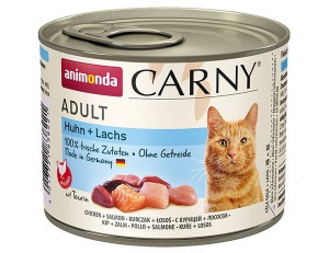 ANIMONDA Carny Adult Chicken and salmon - mokré krmivo pro kočky - 200g