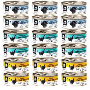 3COTY pro koťata MIX příchutí – mokré krmivo pro kočky – 18x80g