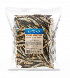 PETMEX Dried sprats Mono - pamlsek pro psa - 500g