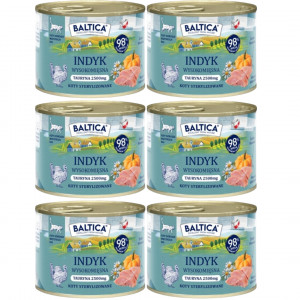 BALTICA Chuť regionů Mono Krůta - mokré krmivo pro kočku - 6x185g