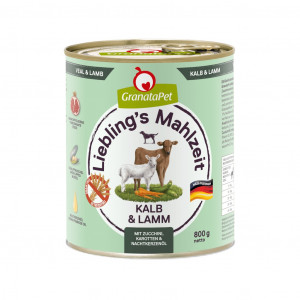 GRANATAPET Liebling's Mahlzeit Veal and lamb - vlhké krmivo pro psy - 800g