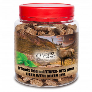 O'CANIS Fitness-Bits Plus Deer with green tea - pamlsek pro psa - 400g